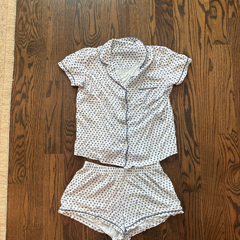 Roller Rabbit Blue Heart Pajamas